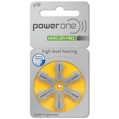 Батарейки для слухового аппарата Power One 10